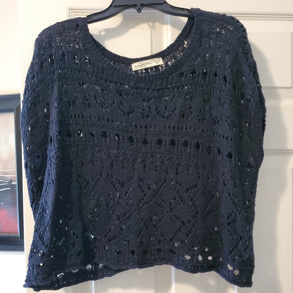 Abercrombie and Fitch Black Knit Sweater